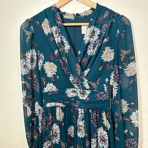 GAL Meets Glam Georgia Floral Maxi Dress  Size 0 - Picture 4 of 9